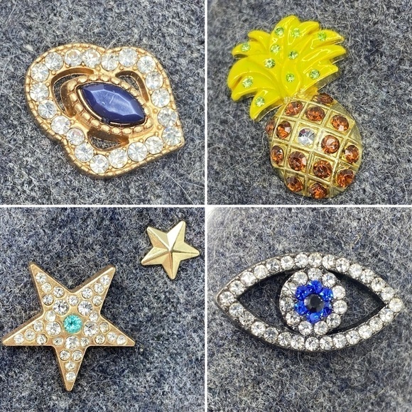 Steven by Steve Madden Gerry Sneakers Size 7.5 Gray Platform Skater Charms New - Picture 10 of 12